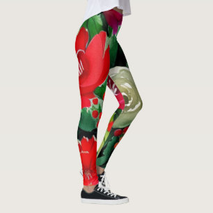 Christmas Bouquet Leggings