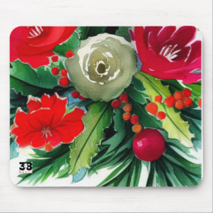 Christmas Bouquet Mouse Mat
