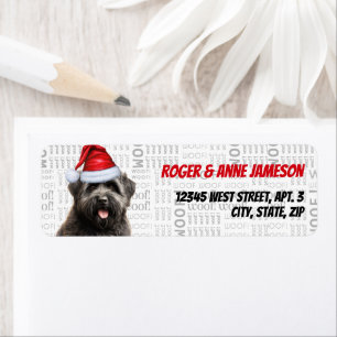 Christmas Bouvier Dog Lover Holiday Address