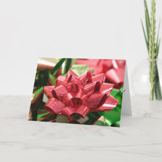 Christmas Bow Christmas Greeting Card