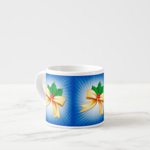 Christmas Bow Espresso Cup