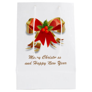 Christmas Bow Gift Bag