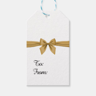 Christmas bow  gift tags