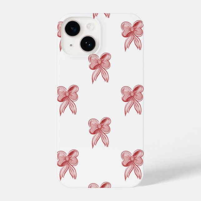 Christmas bow phone case (Back)