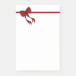 Christmas Bow Post It Notes Gift