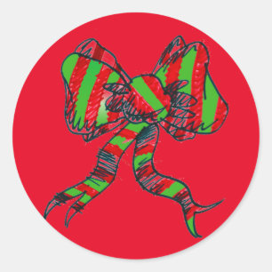 Christmas Bow Stickers