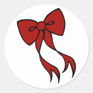 Christmas Bow Stickers