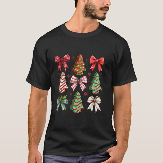 Christmas Bow  T-Shirt (Front)