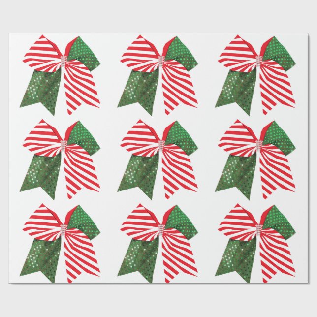 Christmas Bow Wrapping Paper (Flat)