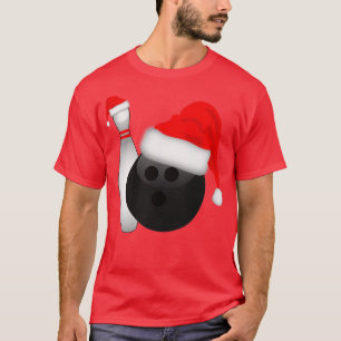 Christmas Bowling Ball and Pin  T-Shirt