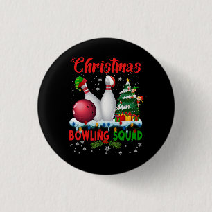 Christmas Bowling Squad Dabbing Santa Funny Christ 3 Cm Round Badge