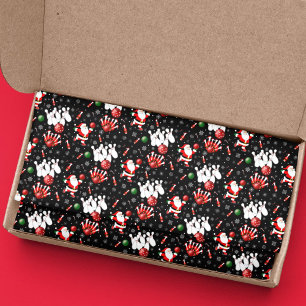 Christmas Bowling with Santa Claus Tissue Paper