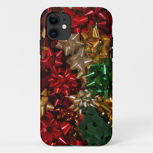 Christmas Bows Colourful Festive Holiday Case-Mate iPhone Case (Back)