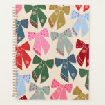 Christmas Bows Coquette Planner<br><div class="desc">Christmas Bows - Coquette Ribbons.</div>