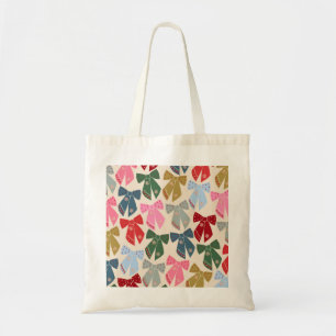 Christmas Bows Coquette Tote Bag