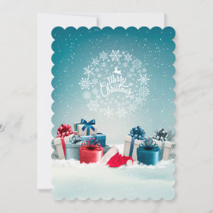 Christmas Box Thank You Card