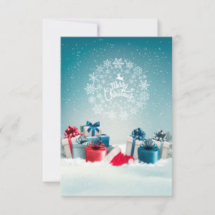 Christmas Box Thank You Card