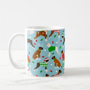 Christmas Boxer Dog Coffee Mug