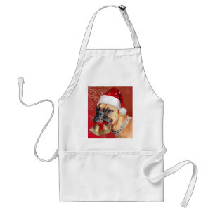 Christmas Boxer dog Standard Apron