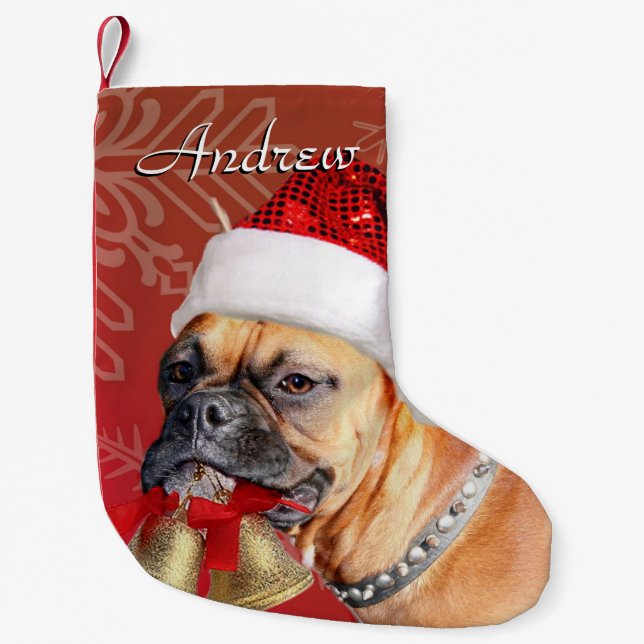 Christmas Boxer dog stocking (Front)