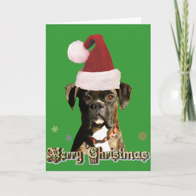 Christmas boxer greeting card (Front)