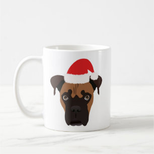 Christmas Boxer Puppy Coffee Mug