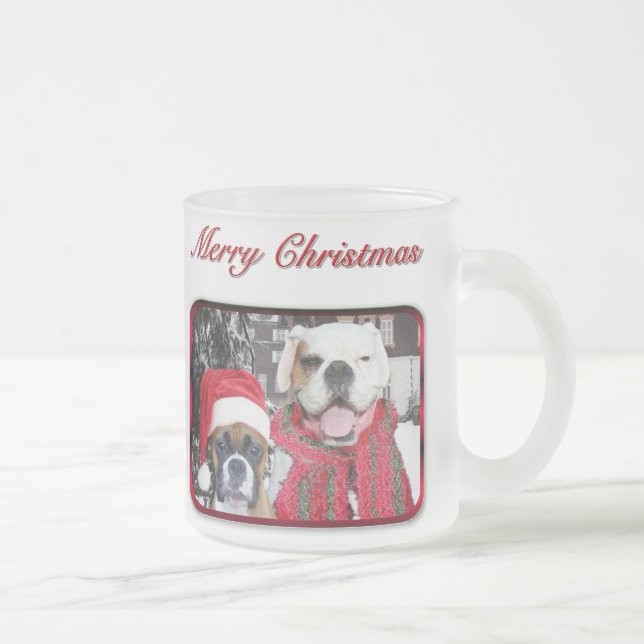 christmas boxers frosted mug (Right)