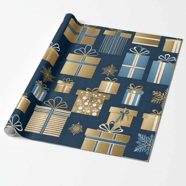 christmas boxes wrapping paper (Unrolled)