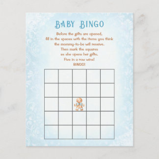 Christmas Boy Baby Shower Game Baby Bingo