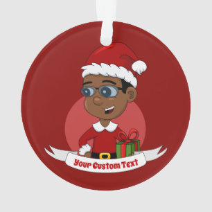 Christmas boy cartoon ornament