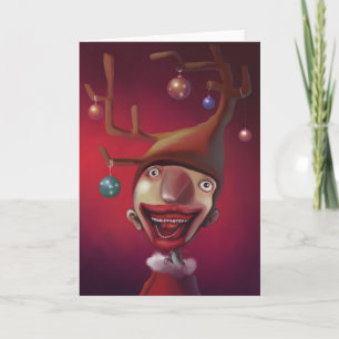 Christmas boy holiday card