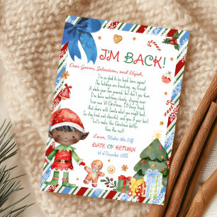 Christmas Boy Letter from Elf Letter Card