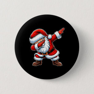 Christmas Boys Dabbing Santa Claus Girls Fun Xmas 6 Cm Round Badge