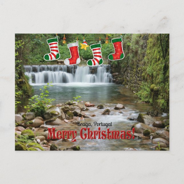 Christmas, Braga, Portugal Postcard (Front)