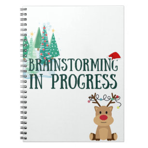Christmas Brainstorming in Progress Notebook