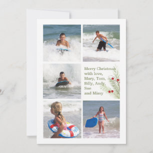 Christmas Branch Multi Double Sided Photo Card