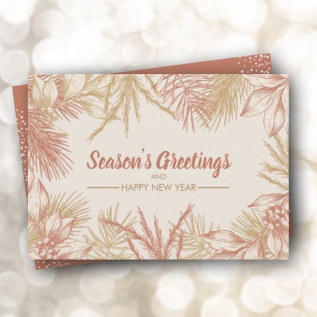 Christmas Branches Non-Photo Holiday Card (Creator Uploaded)