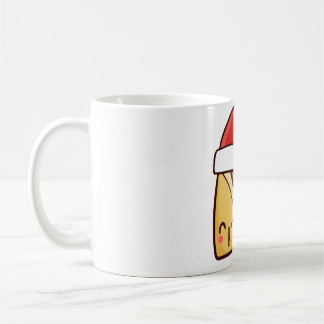 Christmas breakfast sandwich coffee mug (Left)