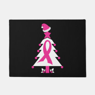 Christmas Breast Cancer Awareness Doormat