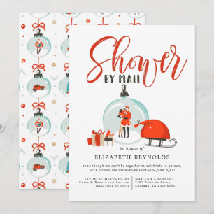 Christmas Bridal Shower by Mail Invitation