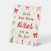 Christmas Bridal Shower Guess How Many Kisses