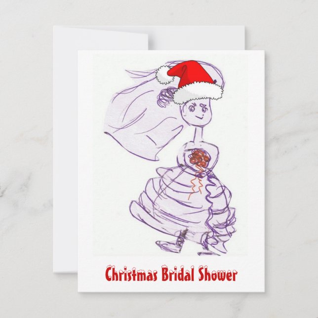Christmas Bridal Shower Invitation (Front)