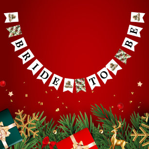 Christmas Bridal Shower Tea Party Welcome Bunting