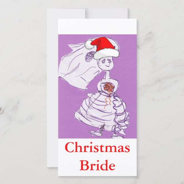Christmas Bride Holiday Card (Front)