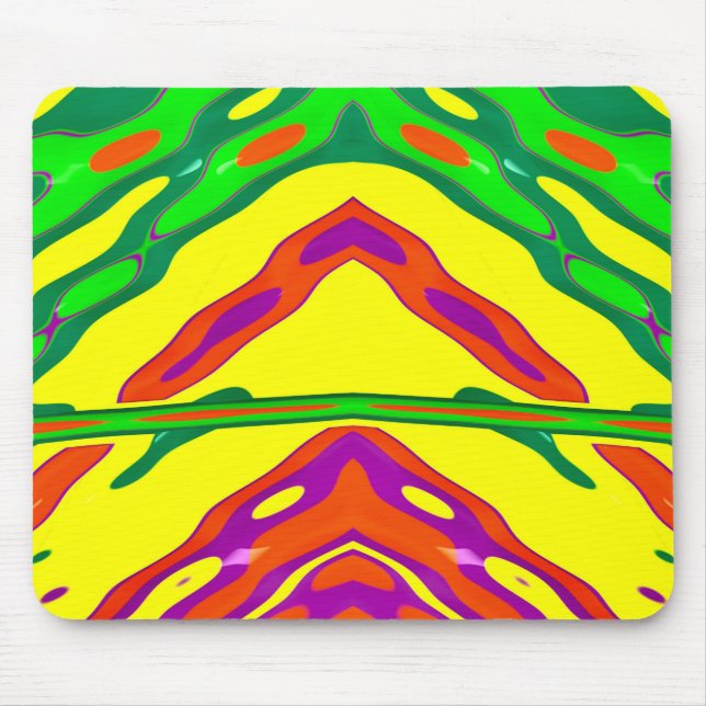 ~ CHRISTMAS ~ bright fractal ~  Mouse Mat (Front)