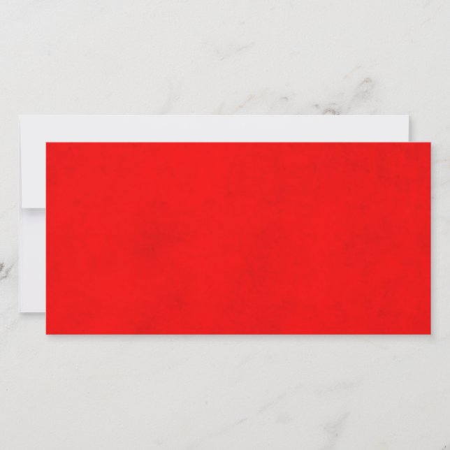 Christmas Bright Red Colour Parchment Paper Blank Holiday Card (Front)
