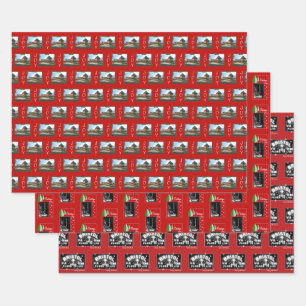 Christmas Bristol Christmas Trio Wrapping Paper Sheet