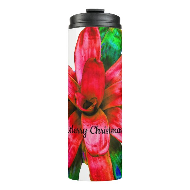 Christmas Bromeliad Thermal Tumbler (Front)