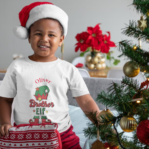 Christmas Brother Elf customized kid's t-shirt