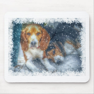 Christmas Brothers Mouse Mat